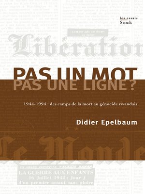 cover image of Pas un mot, pas une ligne ?